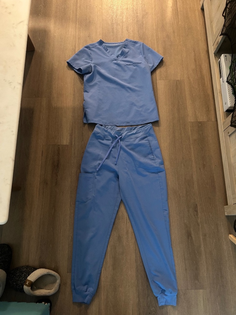Ceil blue Mandala Scrubs Set